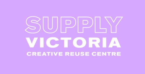 The supply Victoria logo. It says supply Victoria on a soft lavender background.