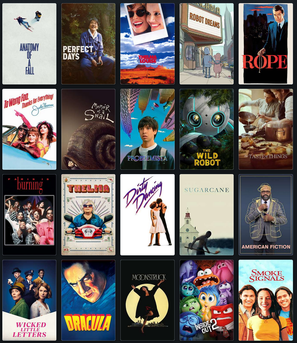 Top 20 Movies I saw in 2024