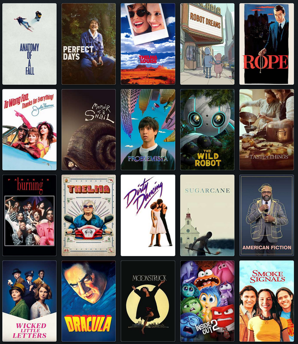 Top 20 Movies I saw in 2024
