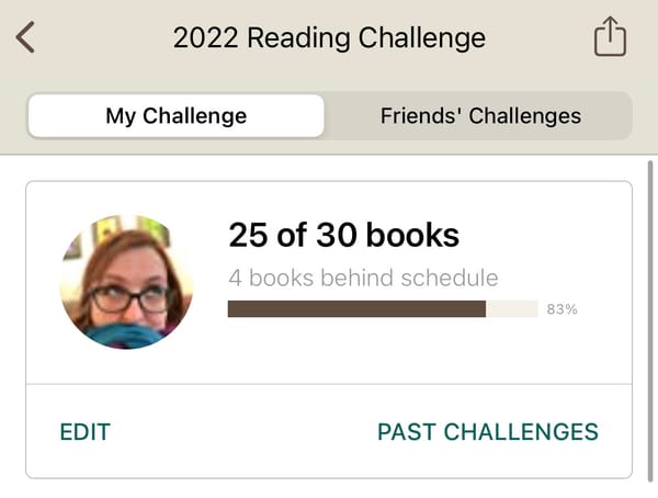 Fail Better: Goodreads Challenge